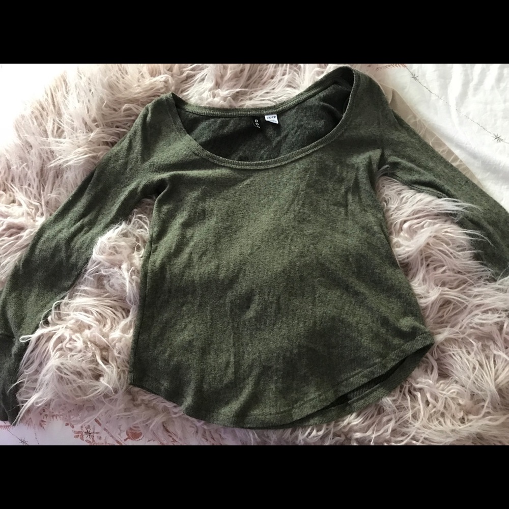 BDG Long Sleeve Olive Thermal